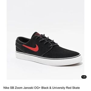 Nike SB Zoom Janoski OG+ Black and Red Sneakers